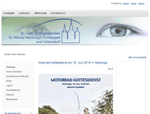 Tablet Screenshot of kirche-weistropp.de
